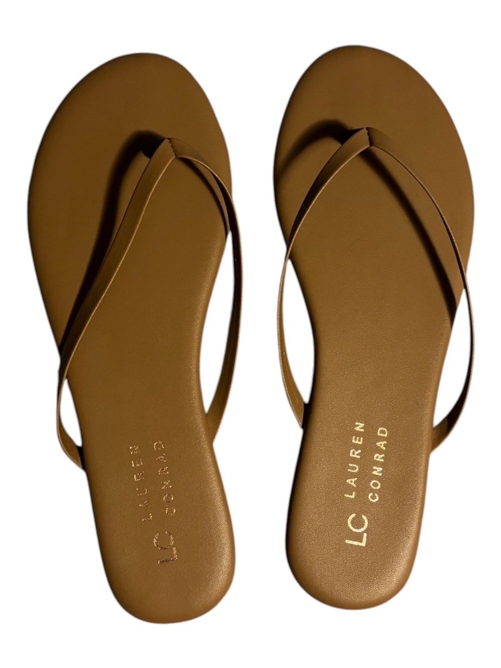 LC Lauren Conrad brown flip flops Women’s size 7